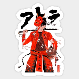 Japanese Samurai Warrior Anime Style Sticker